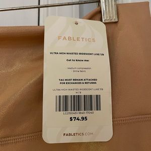 Fabletics ultra high waisted iridescent lux 7/8 leggings